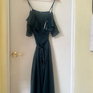 Lulus large wrap maxi dress brand new tags still on